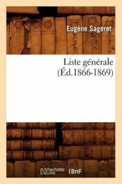 Liste Générale, (Éd.1866-1869) - Sageret, Eugène