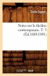 Notes Sur Le Théâtre Contemporain. T.... - Bild 1