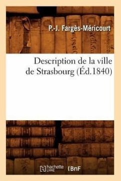 Cover Description de la Ville de Strasbourg (Éd.1840)