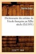 Dictionnaire Des Artistes de l'École... - Bild 1