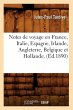 Notes de Voyage En France, Italie,... - Bild 1