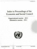 Index to the Proceedings of the Economic and Social Council: 2011