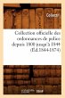 Collection Officielle Des Ordonnances... - Bild 1
