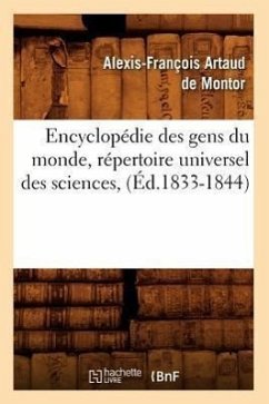 Encyclopédie Des Gens Du Monde, Répertoire Universel Des Sciences, (Éd.1833-1844) - Sans Auteur