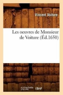 Cover Les oeuvres de Monsieur de Voiture (Éd.1650)