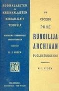 Puhe runoilija Archiaan puolustukseksi - Cicero, Marcus Tullius