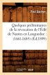 Quelques Préliminaires de la... - Bild 1