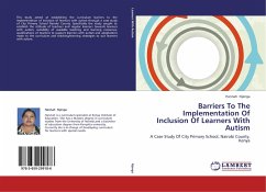 Barriers To The Implementation Of Inclusion Of Learners With Autism