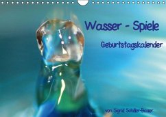 Geburtstagskalender "Wasser-Spiele" (Wandkalender immerwährend DIN A4 quer)
