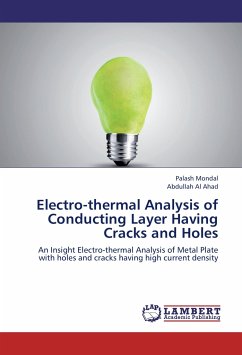 Electro-thermal Analysis of Conducting Layer Having Cracks and Holes