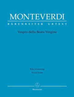 Vespro della Beata Vergine, Klavierauszug - Monteverdi, Claudio