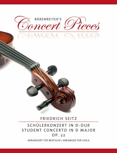 Schülerkonzert in D-Dur op. 22, arrangiert für Viola + Klavierauszug - Seitz, Friedrich
