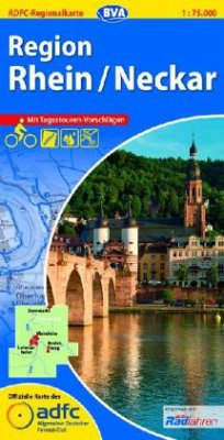 ADFC Regionalkarte Region Rhein/Neckar