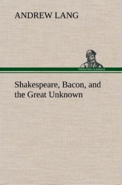 Cover Shakespeare, Bacon, and the Great Unknown