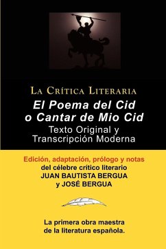 Poema Del Cid o Cantar de Mio Cid - Bergua, Juan Bautista (Ediciones Ibericas)