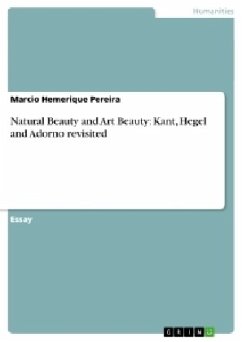 Natural Beauty and Art Beauty: Kant, Hegel and Adorno revisited