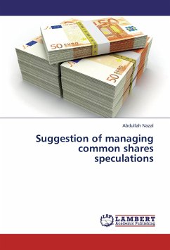 Suggestion of managing common shares speculations - Nazal, Abdullah