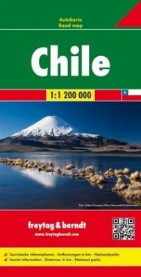 Freytag & Berndt Autokarte Chile 1:1,2 Mio. Chili / Cile