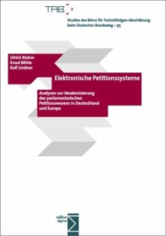 Elektronische Petitionssysteme - Riehm, Ulrich;Böhle, Knud;Lindner, Ralf