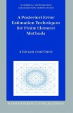 A Posteriori Error Estimation Techniques for Finite Element Methods