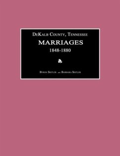 Dekalb County, Tennessee, Marriages 1848-1880
