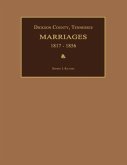 Dickson County, Tennessee, Marriages 1817-1856