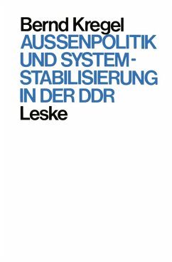 Cover Außenpolitik und Systemstabilisierung in der DDR