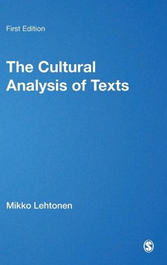 The Cultural Analysis of Texts - Lehtonen, Mikko