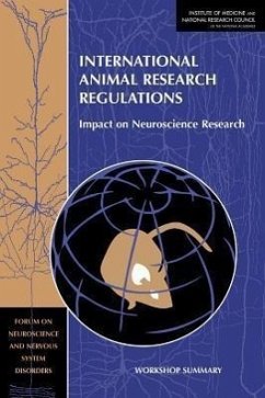 International Animal Research Regulations - National Research Council; Institute Of Medicine; Division On Earth And Life Studies; Institute For Laboratory Animal Research; Policy And Global Affairs; Committee on Science Technology and Law; Board On Health Sciences Policy; Forum on Neuroscience and Nervous System Disorders