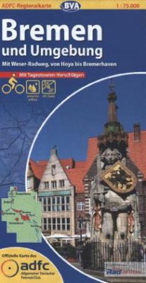 ADFC Regionalkarte Bremen und Umgebung