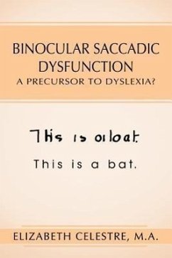 Binocular Saccadic Dysfunction - A Precursor to Dyslexia? - Celestre M. a. , Elizabeth