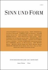 Sinn und Form 1/2013