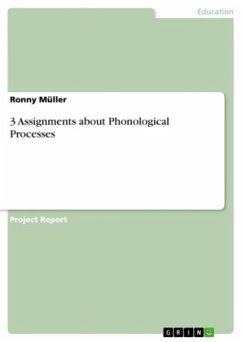 3 Assignments about Phonological Processes