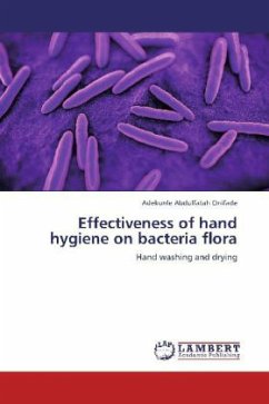 Effectiveness of hand hygiene on bacteria flora