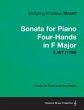 Sonata for Piano Four-Hands in F Major... - Bild 1