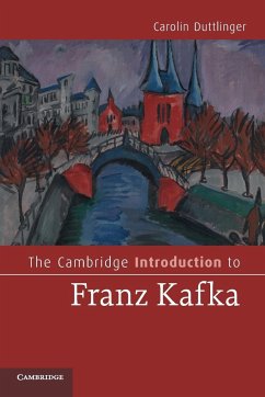 The Cambridge Introduction to Franz Kafka - Duttlinger, Carolin