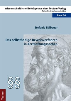 Cover Das selbständige Beweisverfahren in Arzthaftungssachen (eBook, PDF)