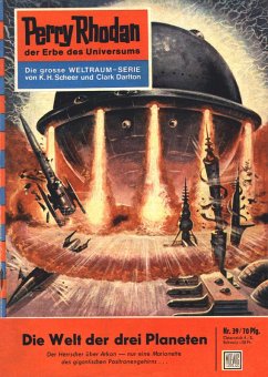 Cover Die Welt der drei Planeten (Heftroman) / Perry Rhodan-Zyklus 