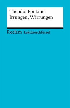 Lektüreschlüssel. Theodor Fontane: Irrungen, Wirrungen (eBook, ePUB) - Poppe, Reiner