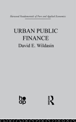 Urban Public Finance Urban Public Finance