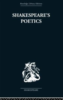 Shakespeare's Poetics - Fraser, Russell A