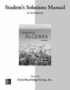 Student Solutions Manual for Beginning Algebra - Baratto, Stefan Bergman, Barry Hutchison, Donald