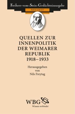 Quellen zur Innenpolitik der Weimarer Republik 1918-1933 (eBook, PDF)