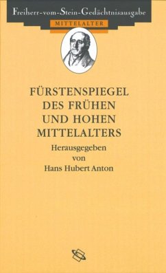 Fürstenspiegel des frühen und hohen Mittelalters (eBook, PDF)