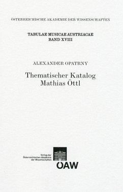 Thematischer Katalog Mathias Öttl (eBook, PDF) - Opatrny, Alexander