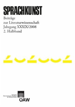 Sprachkunst. Beiträge zur Literaturwissenschaft / Sprachkunst 39/2008 2. Halbband (eBook, PDF)