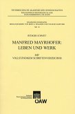 Manfred Mayrhofer: Leben und Werk (eBook, PDF)