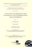 Katalog der Handschriften der Universitäts- und Landesbibliothek Tirol, Teil 7: Cod. 601-700 (eBook, PDF)