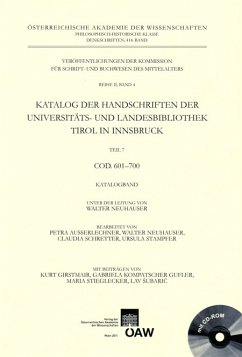 Katalog der Handschriften der Universitäts- und Landesbibliothek Tirol, Teil 7: Cod. 601-700 (eBook, PDF) - Neuhauser, Walter