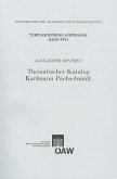 Thematischer Katalog Karlmann Pachschmidt (eBook, PDF)